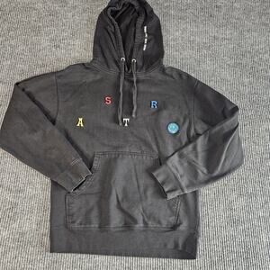 Travis Scott Astroworld Hoodie Mens MEDIUM Black Wish You Were Here Earth